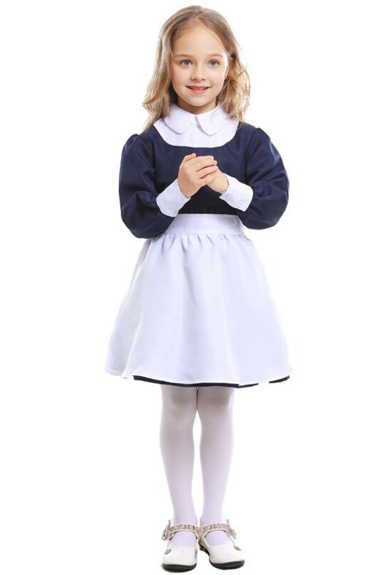 F68165 Little Girls Nurse Cosplay Costume Halloween Party Dress Up Costumes